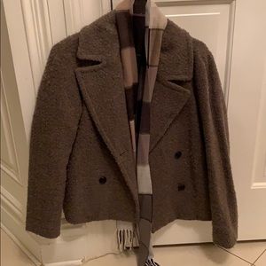 Woman’s xs lapel jacket and scarf